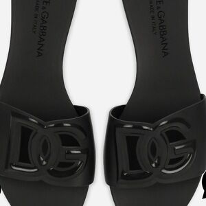 Dolce & Gabbana Rubber beachwear sliders. Brand new